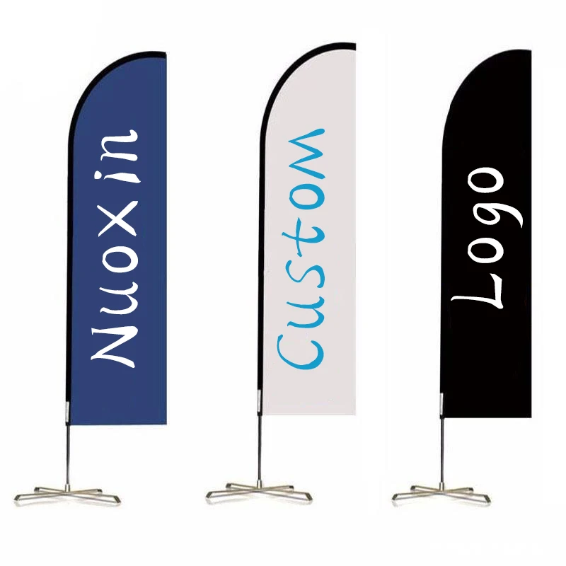 OEM Oudtoor 12Feet Tall Waterproof Polyester Advertising Feather Flag Car Wash Flag For Businesses
