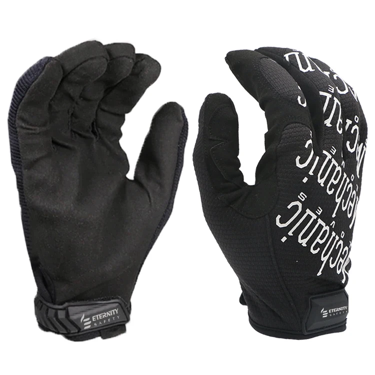 Защитные маслостойкие кожаные противоударные механические перчатки