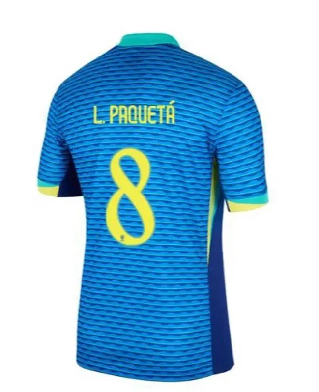 2024 Brazil Soccer Jersey NEYMAR JR Brasil CASEMIRO Team G.JESUS P.COUTINHO Home Away Men Kids L.PAQUETA T.SILVA PELE VINI JR