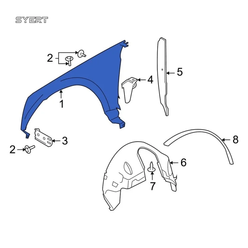 high-quality LR005868 LR005867 Car Front Fender for Land Rover for FREELANDER 2 (L359) 2006-2014
