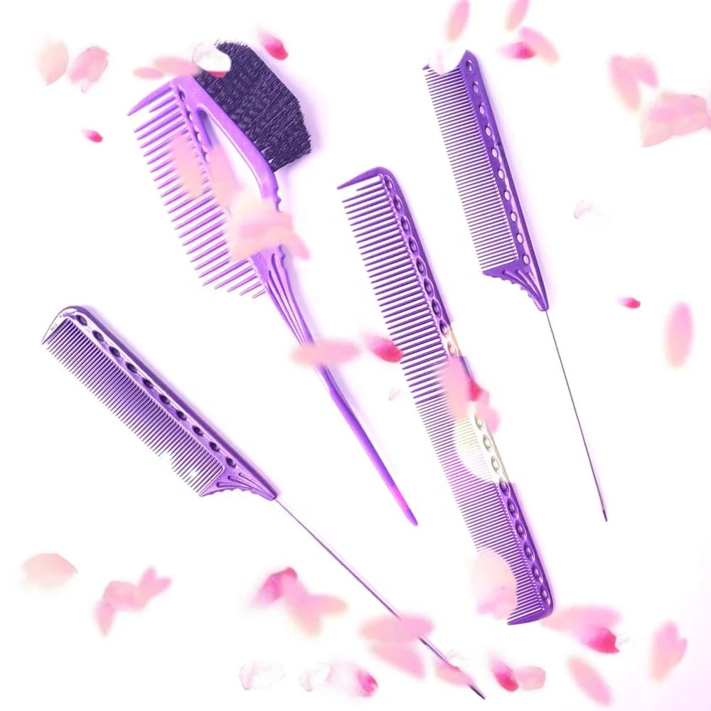 Custom Private Label Barber Hot Comb Antistatic ABS Hair Coloring Plastic Comb Hair Combing Tool