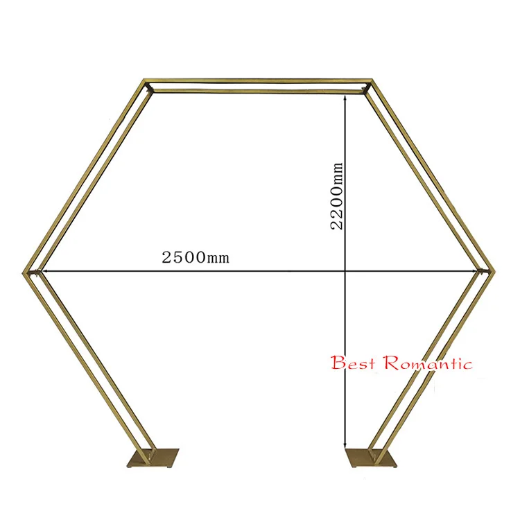 Romantic Wedding Metal Arch Beautiful Seaside Style Metal Diamond Wedding Arch Backdrop  For Wedding,Party And Event Decoration