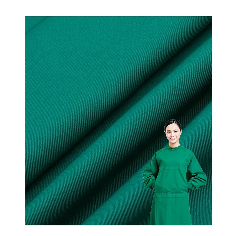 Wholesale Solid Medical 65%Terylene15% Poly 20% Cotton Hospital Doctor Nurse Uniform Fabric for Nursing Scrubs