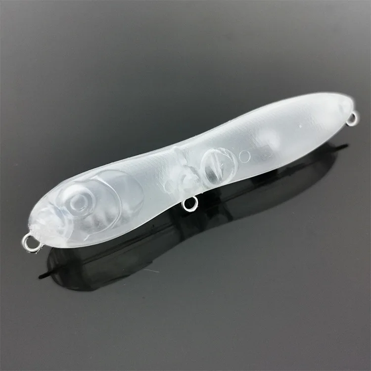 14.3g 10.5cm Unpainted Topwater Popper Floating Bass Bait DIY Blank Body Lures for River and Lake Fishing