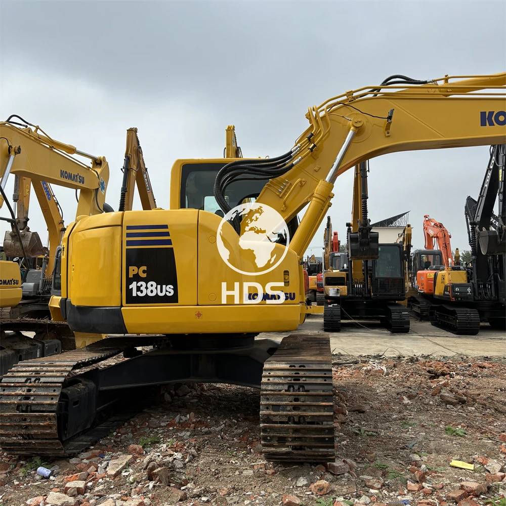Отличный Новый! Экскаватор Komatsu PC138US оригинальный японский экскаватор Подержанный траншейный PC138US-2 PC138US-10 недорогой мини-экскаватор