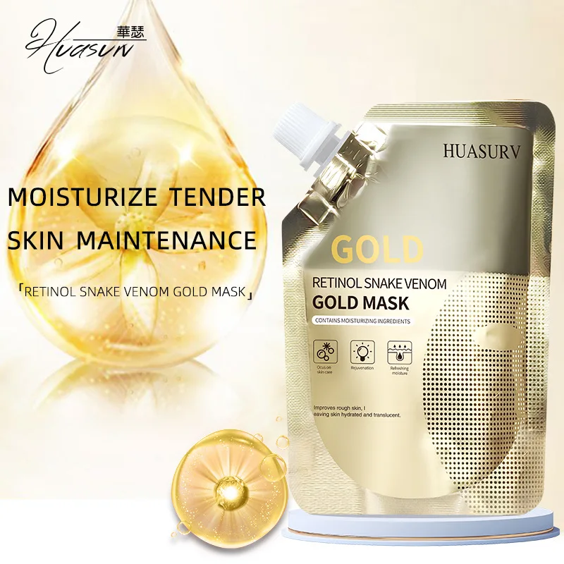 Snake enom Retinol Whitening Hydrating Facial Masks Oem Gold Peel Off Mask Vitamin C Face Mask