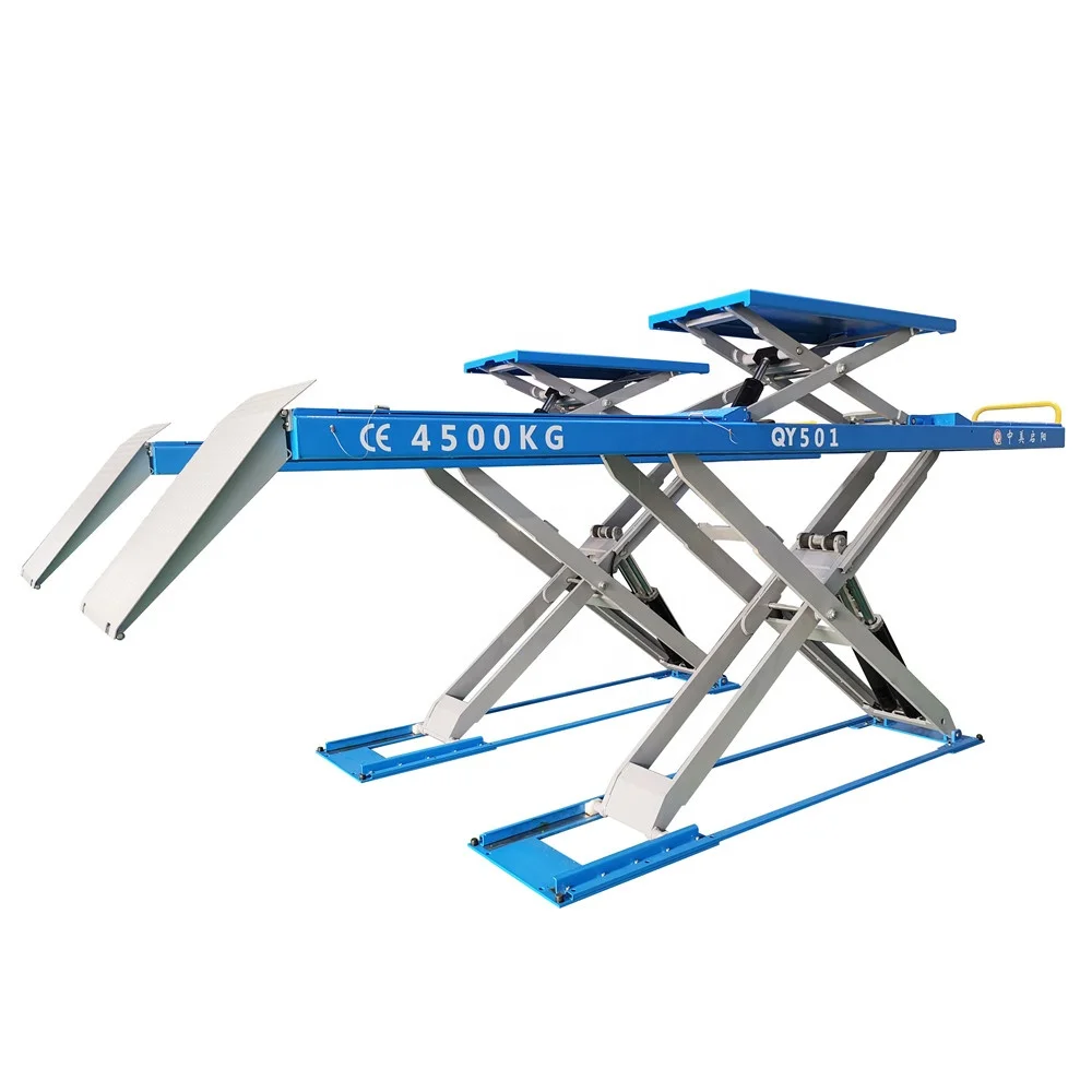 CE approved 4500kgs double level wheel alignment scissor lifts