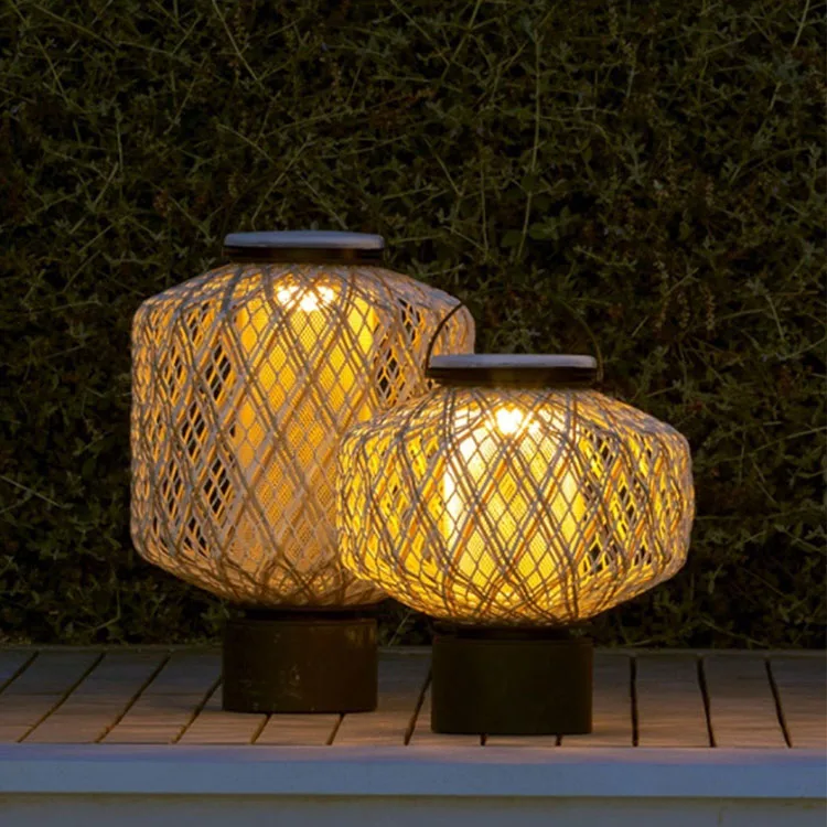 Factory Wholesales handmade rattan wireless desk lamp led desk lamp Table lamp