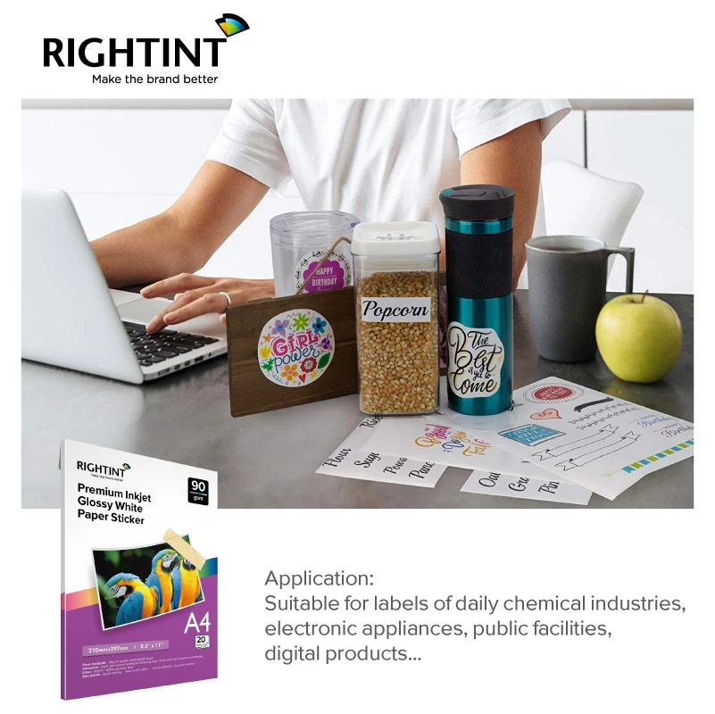 The Best Quality 90G A4 Size Glossy White Photo Paper Professional for Inkjet Printing