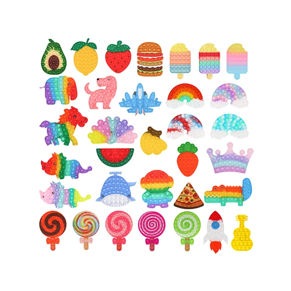 Amazon Hot Selling Sensory Fidget Toys Set Pack For Stress Relief Silicone Fidget Toy