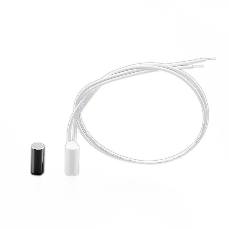 Waterproof normally open wired recessed magnetic door contact with Japan OKI reed switch for home access control system