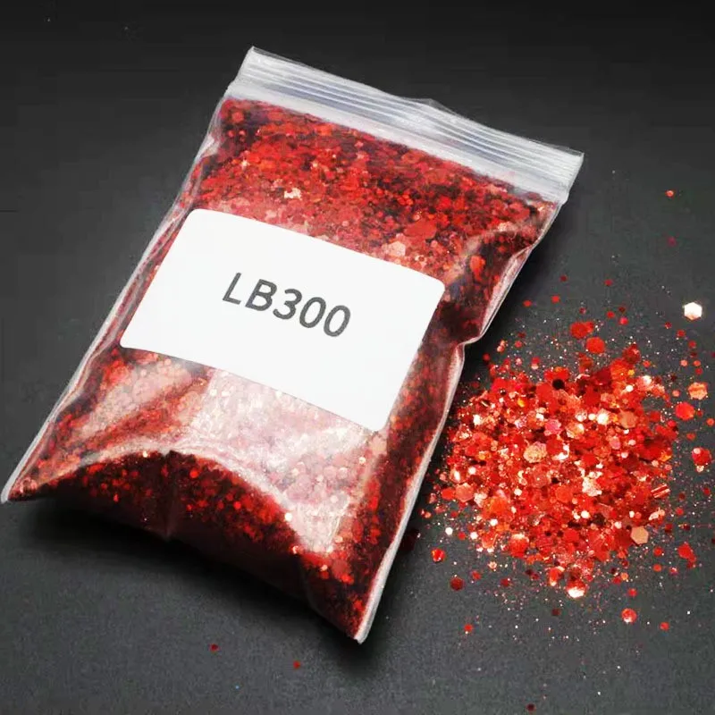 100 gram bag polyester glitter powder for painting ,slime,crafts decoration