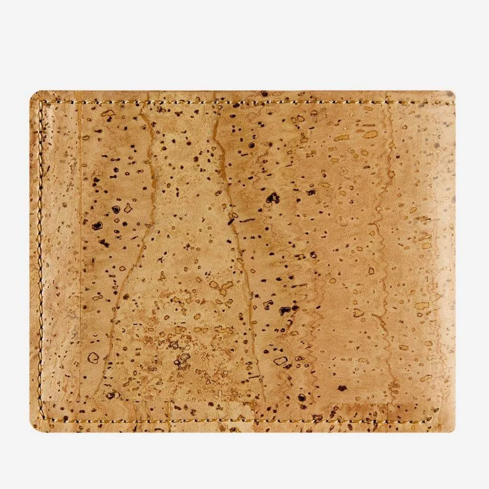 Eco Friendly Cork Wallet Custom Slim Minimalist RFID Blocking Bifold Wallet for Men