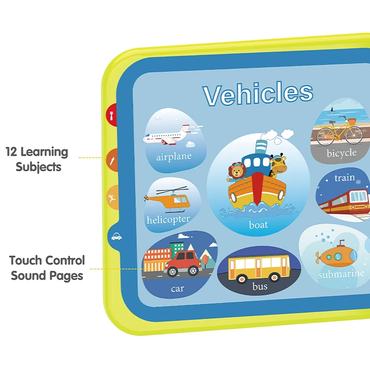 Amazon hot selling English Learning Touch Reading Sound  words Book Kids E book