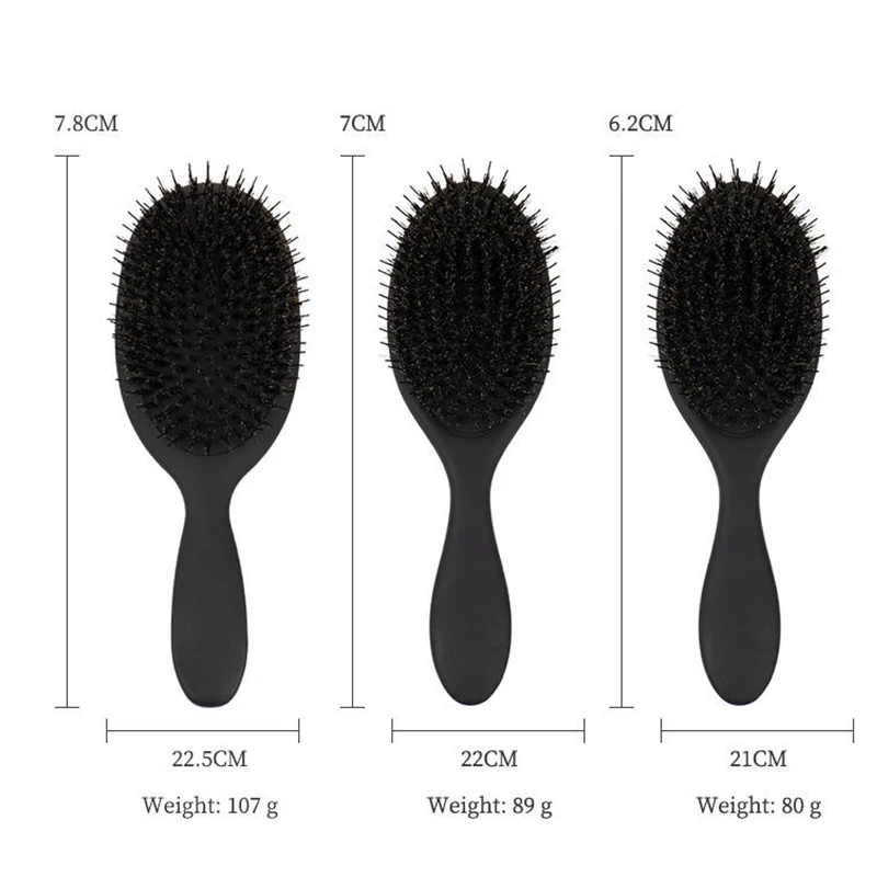 5 Colors Hairbrush Custom Logo Dry Wet Brush Detangling Hair Brush For Scalp Massage Nylon Boar Bristle Hair Extensions Brush