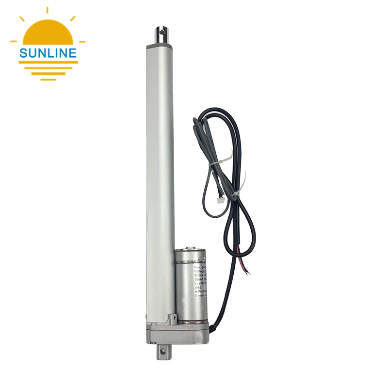 SLA01 электрический линейный привод 220V 12V 24V 48V с датчиком нагрузки forcr 120N скорость 50 мм/сек. ход 305 мм ip54/ip65