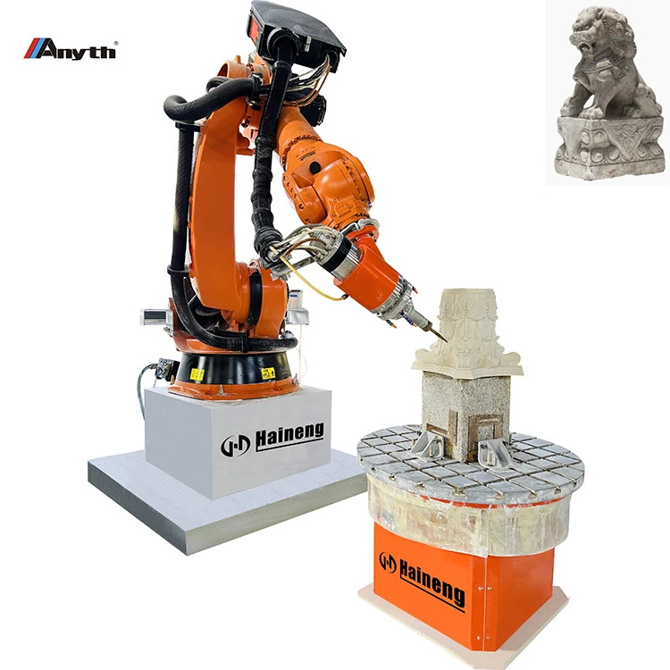 Anyth 7 Axis 3d Cnc Router Machine Statues Sculptures Mould Making Carving Machine For Foam Stone Italy Hsd Spindle