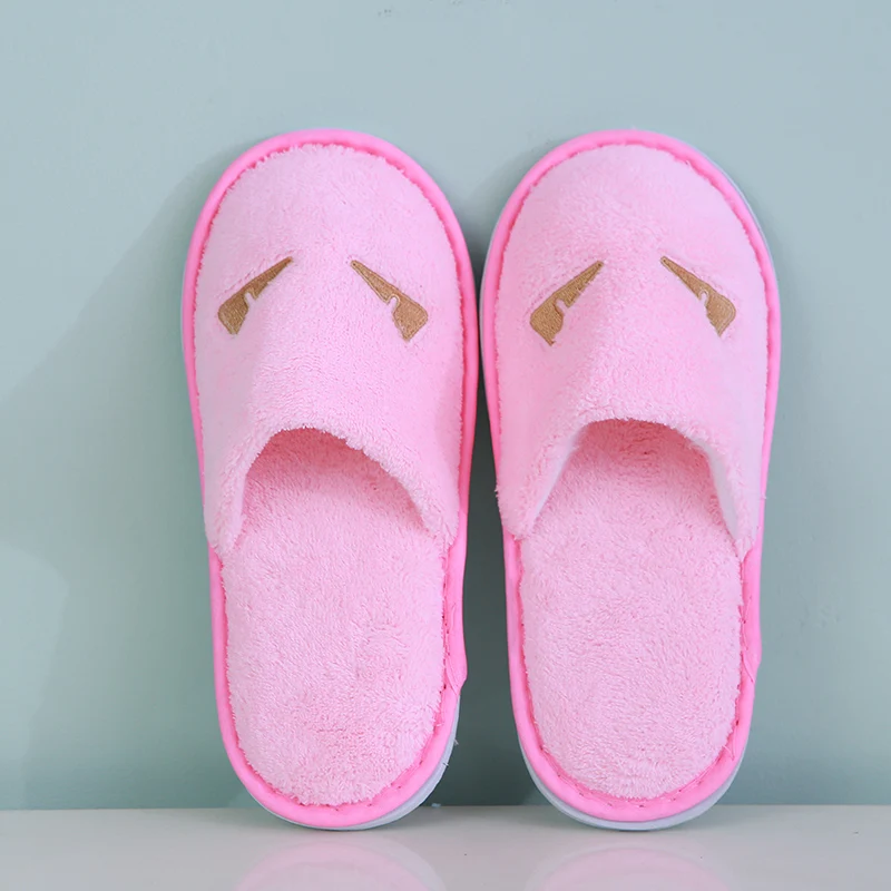 Spot supply 220 пар детские тапочки для отеля одноразовые утолщенная Коралловая флисовая ткань проживания в отеле