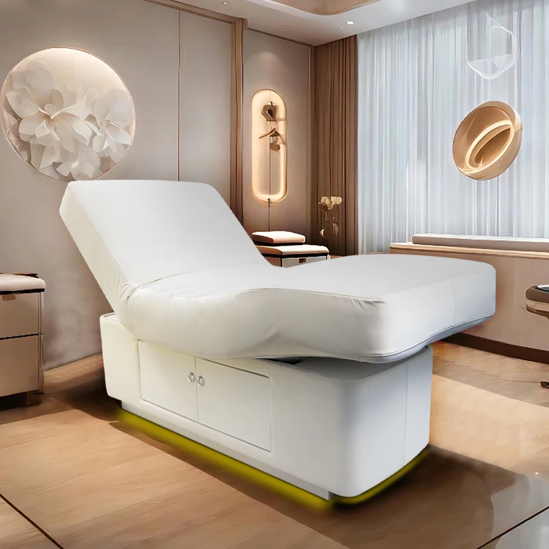 OEM ODM Beauty Electric Beauty Bed Massage Table Facial Bed Massage Heating Bed With 2 Motors