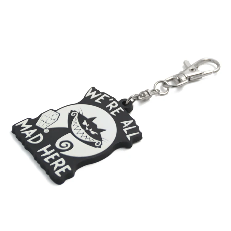  2020 newest Souvenir custom logo color round shape key chains soft pvc