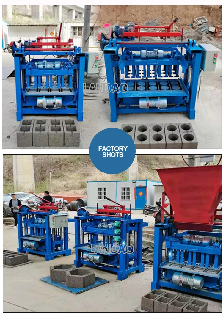 Hydraulic Press Fully Automatic Hollow Cement Concrete Block Making Machine Price for Sale