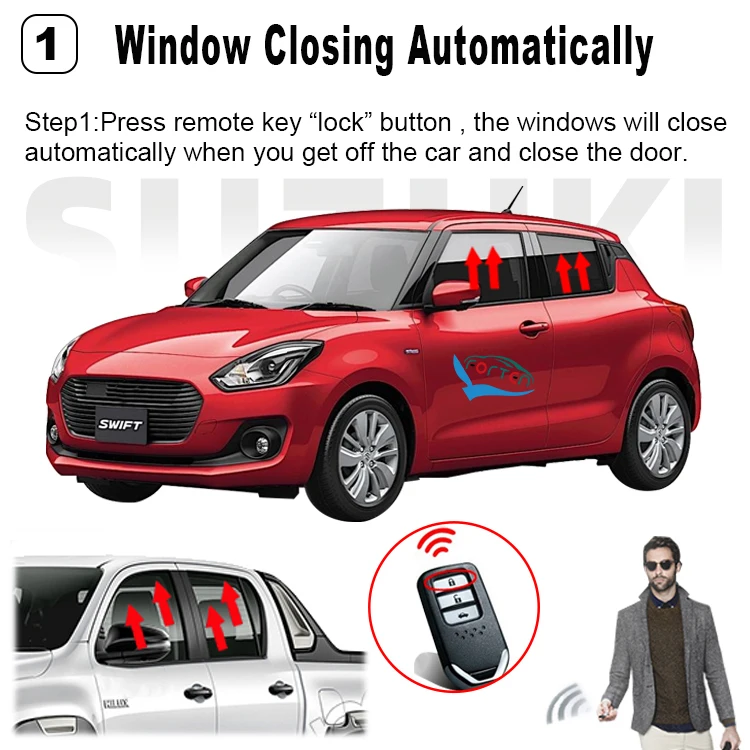 Smart Car Key Car Window Up Down Closer Open Automotive Electronic Part Remote Controllable Device Module For Suzuki Swift 10-16