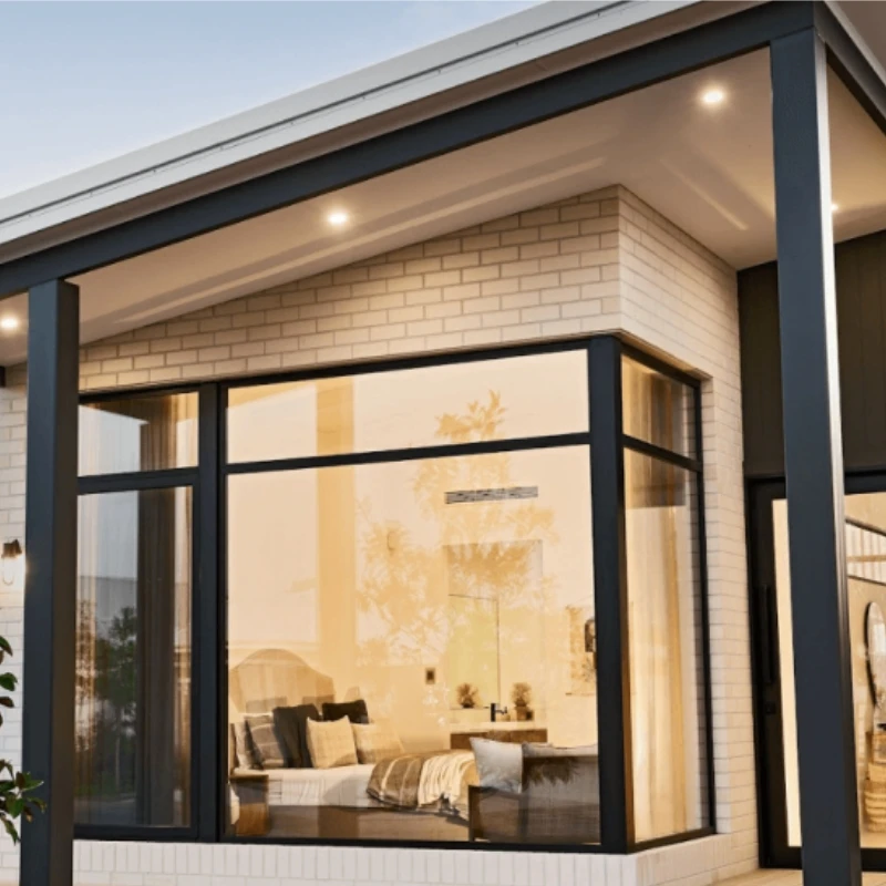 European Style Roof Skylight Aluminum Double Glazed Kitchen Stainless Steel Window Frame