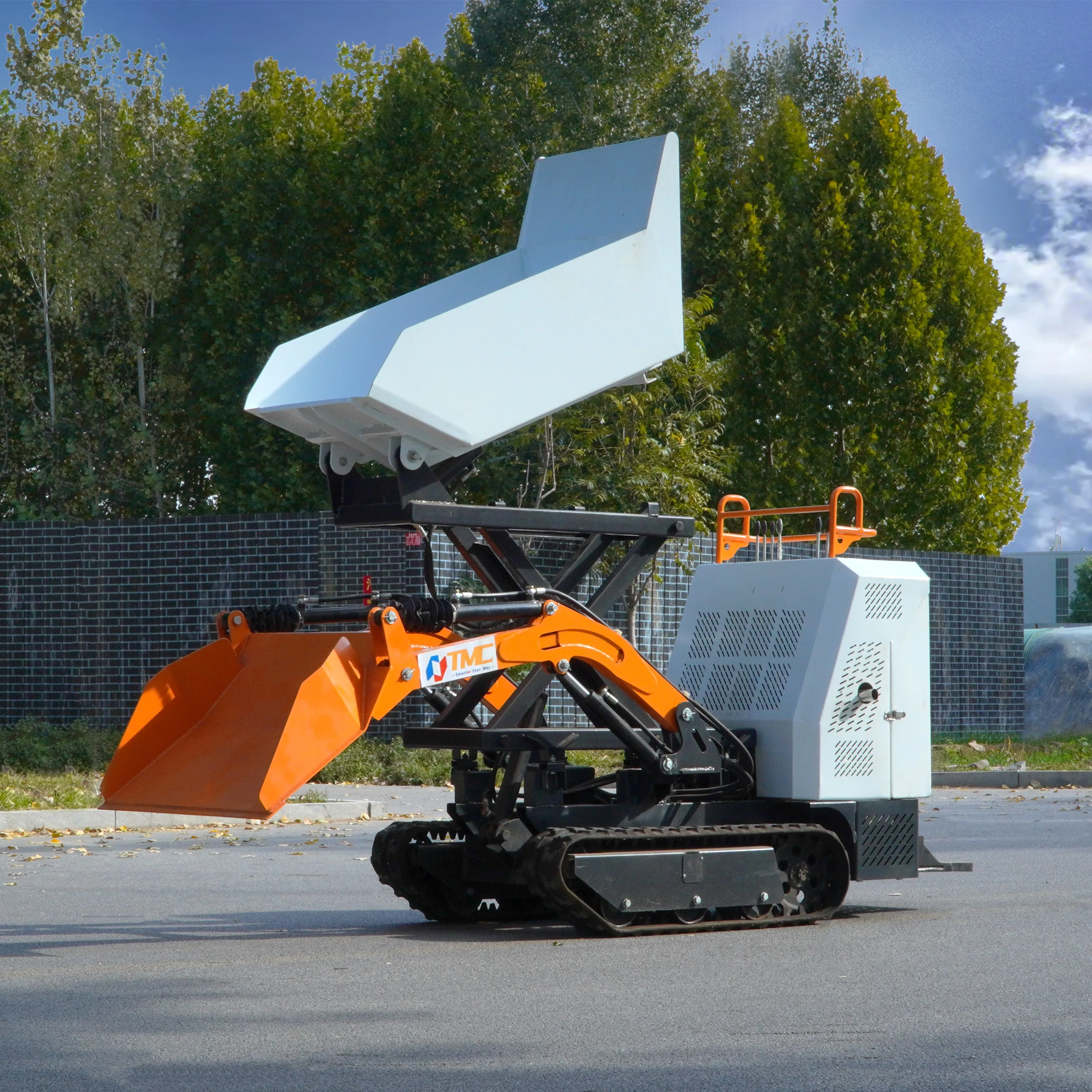 2024 New Mini Dumper Truck Hydraulic Lifting Crawler Dumper Truck 500kg1000kg Mini Dumper Truck