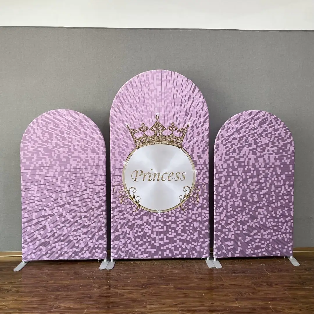 Birthday baby shower party wedding decoration background collapsible aluminum arch stand set with cover