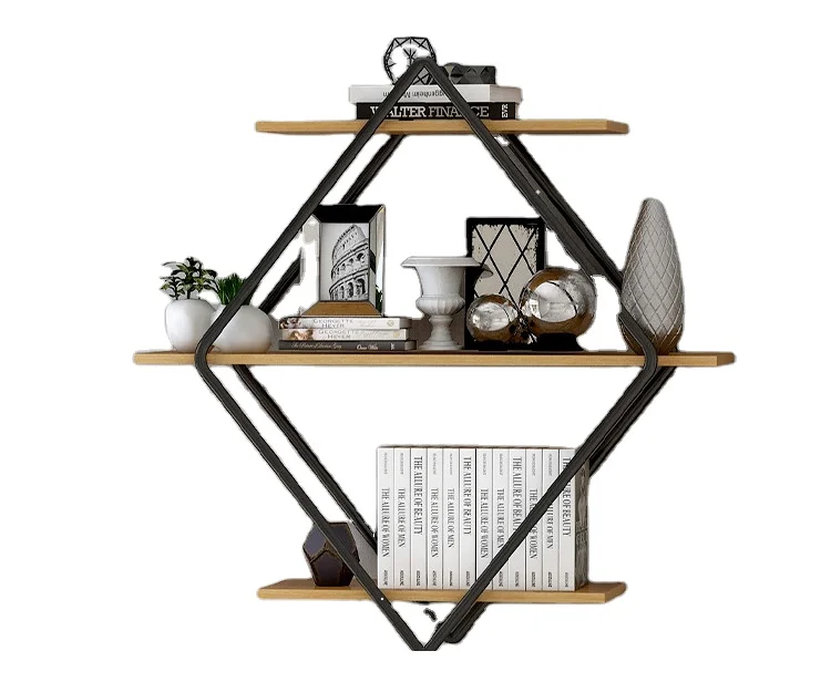 Practical wall shelves Background wall decoration frame Industrial air shelf