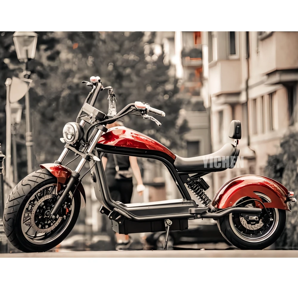 Chopper Bike 2000w Fat Tire Modern Li Battery Electric Moped Trottinette Electrique Adulte Puissantes scooter