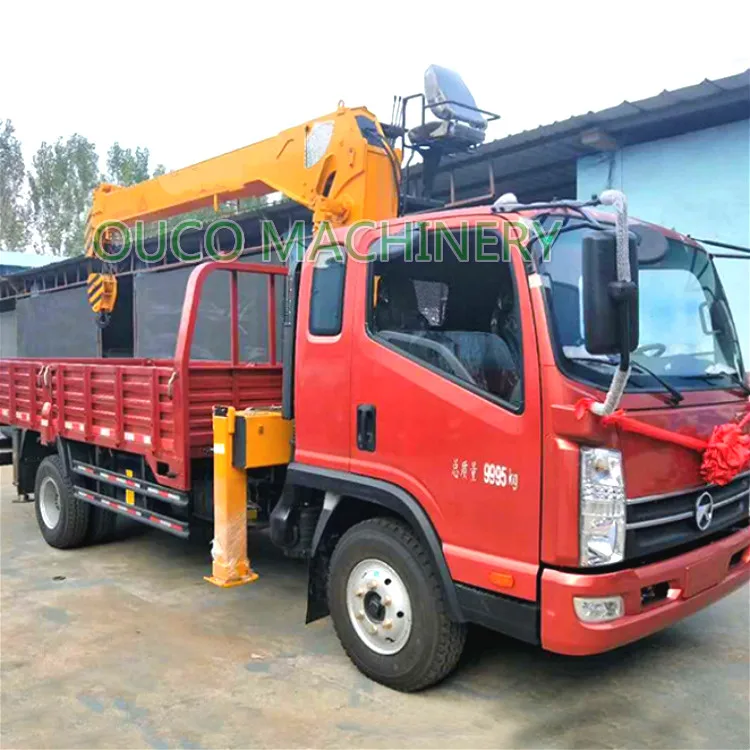2 Ton China Manufacturer Telescopic Jib Truck Mounted Crane