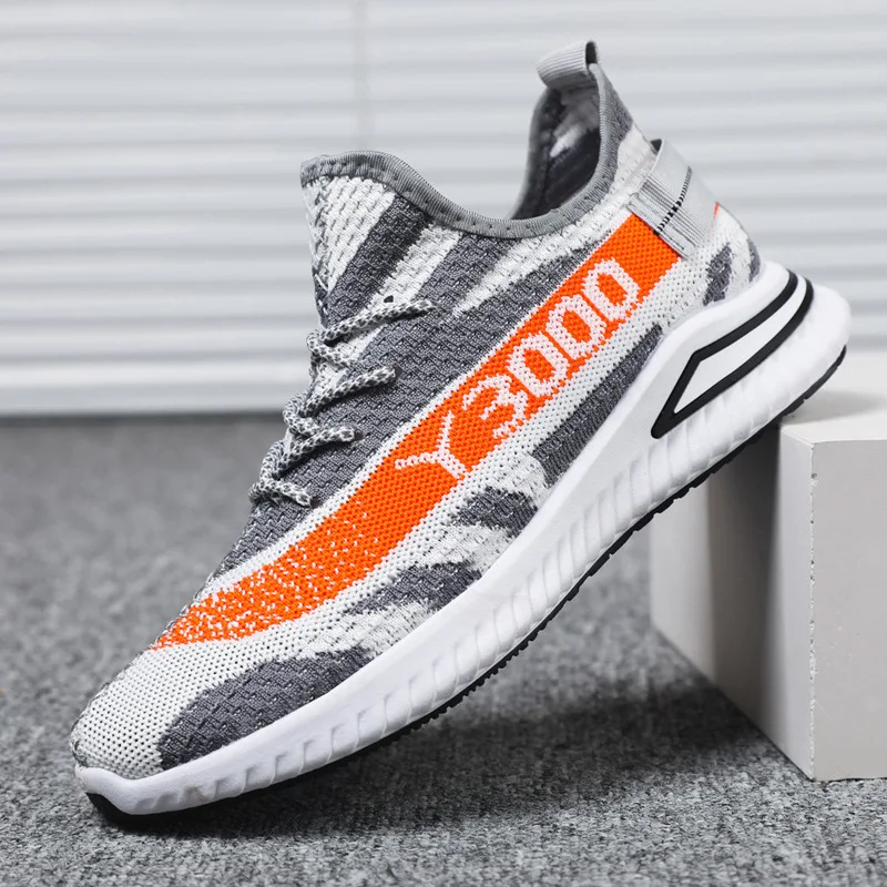 china wholesale knitted casual spot factory men fashion sneakers walk shoes