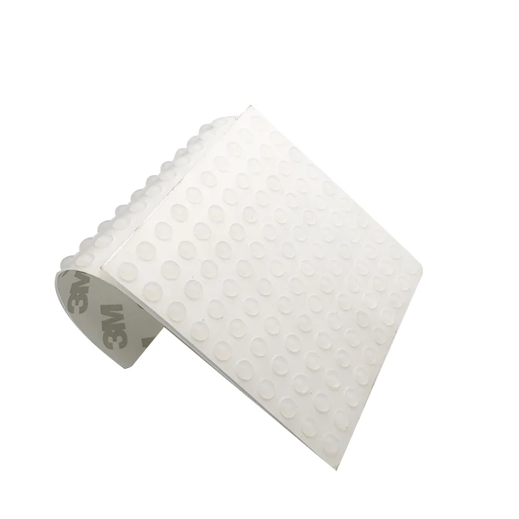 Non-Slip Adhesive Silica Circle Dot Self Adhesive Soft Anti Slip Bumpers Silicone Rubber Feet For Chair