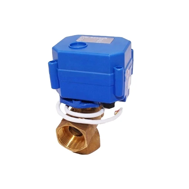 brass mini electric ball valve CR04 CR01 CR02 CRO3 valve with thread connection