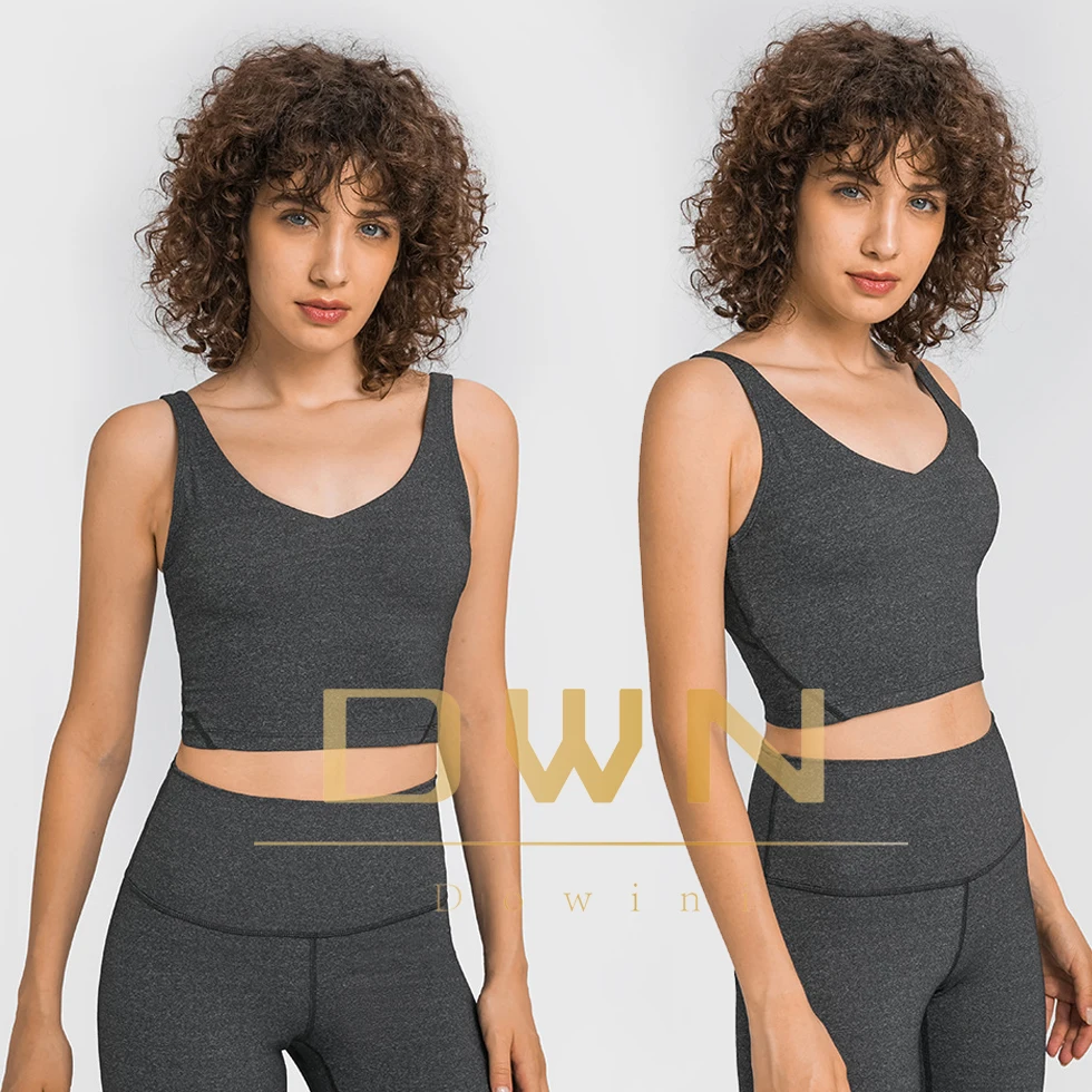 Lulu lemon new colors sports underwear female high strength fitness tops shockproof align yoga bra running sports vest