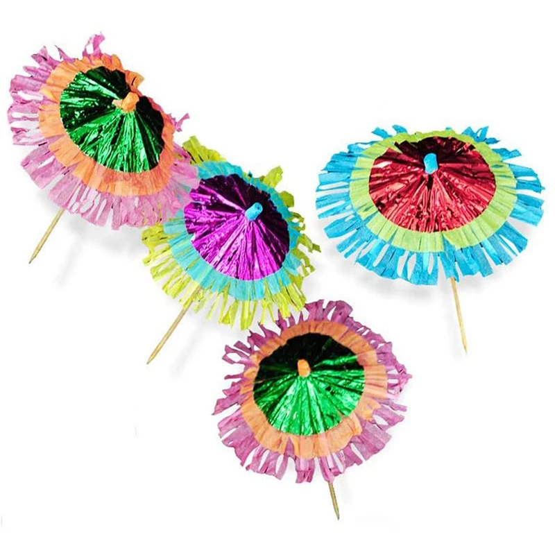  colorful customized party drink parasol cocktail umbrella