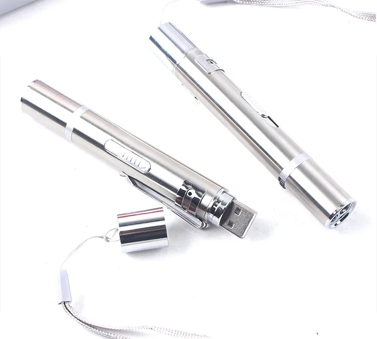 
2021 Multifunctional 3 in 1 cat laser stick pointer toy USB interactive cat laser stick toy 