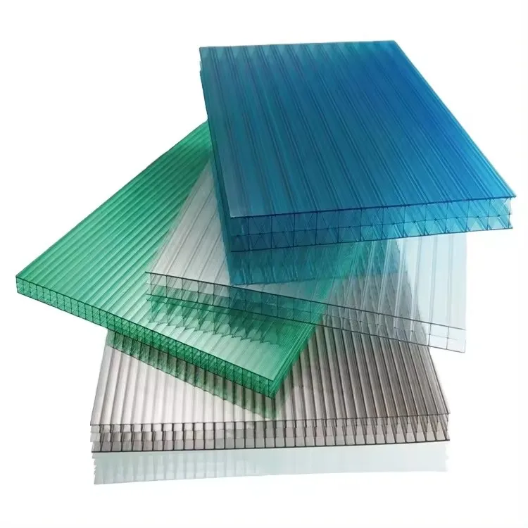 3mm 6mm 8mm 100% Virgin Polycarbonate Clear Polycarbonate Twin Walls Hollow Sheet 5 wall - clear 25mm - polycarbonate sheets