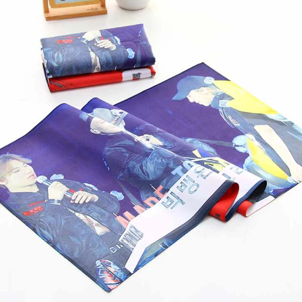 Dry Fast Soft Lightweight Absorbent Microfiber Kpop Slogan Towel