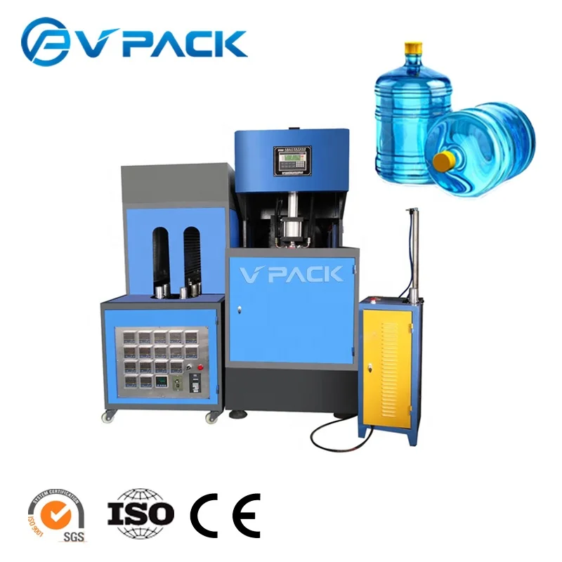 Good price semi-automatic plastic pet bottle jar blow molding moulding maker making machine for water bottle