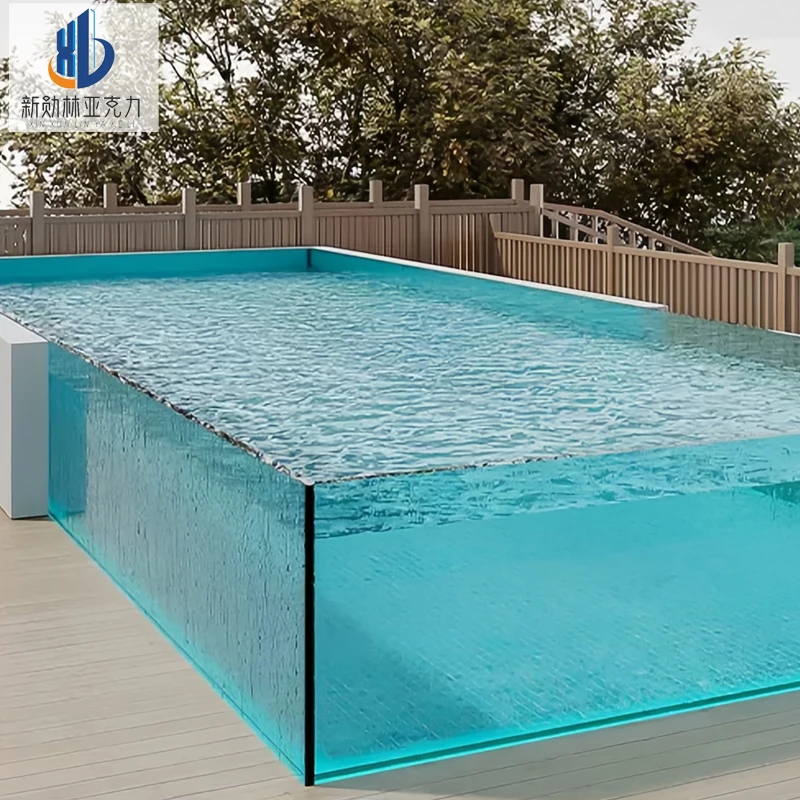 xinxunlin Transparent large acrylic sheets above ground adultand kids swimming pool wall