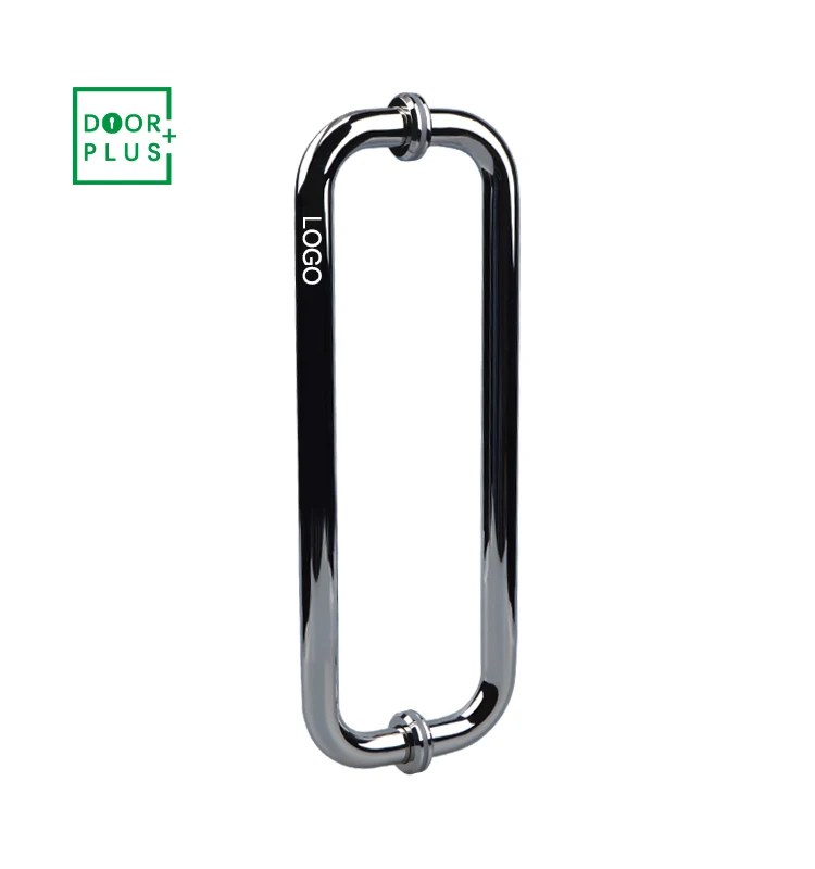  Doorplus 6 дюймов/8 дюймов/12 дюймов к спине здание стандартный внутренний нержавеющая сталь 304 # C формы стеклянные душевые дверные