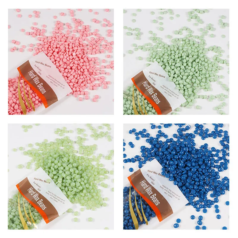 300G Per Bag Wax Beads Hair Removal Hard Wax Beans for Sensitive Skin Face Eyebrow Legs At Home Hair Removal Wax Bean