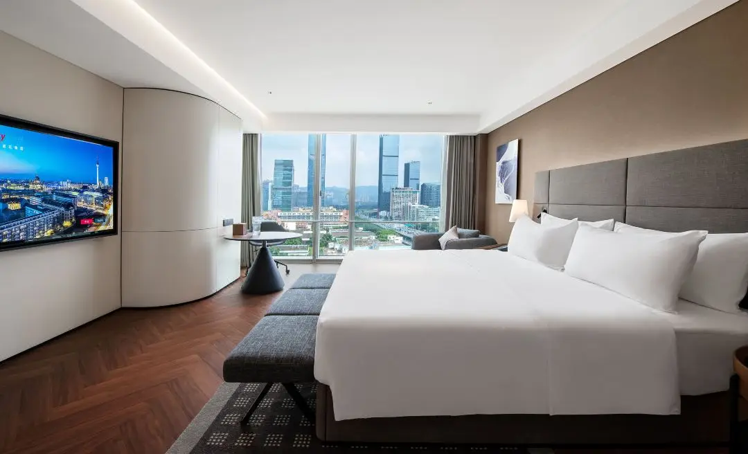 Deluxe King Size Room Hotel Furniture Modern Luxury Design America Design Hotel Complete Bed Room Furniture Bedroom Sets