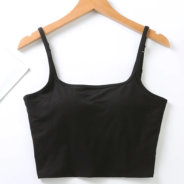 Hot Selling Beauty Back Camisole with Chest Pad and Chest Wrap Women Underwear Breathable fancy camisole top