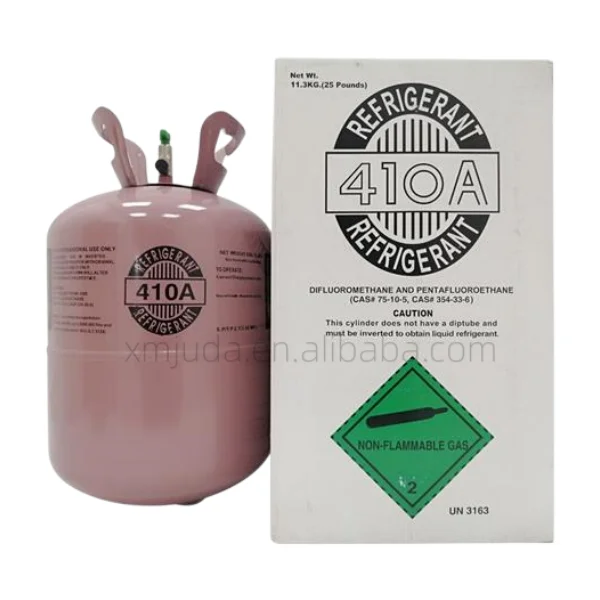 Disposable Eco friendly R410a refrigerant Gas 99.9% purity 25 lbs 410a refrigerant for Charging With Good Price