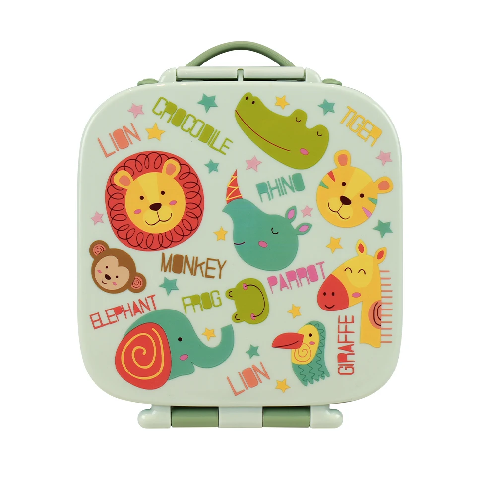New Design 1400Ml Bpa Free Cute Children Lunch Box Portable Bento Box For Kids Waterproof Food Containers Back To School