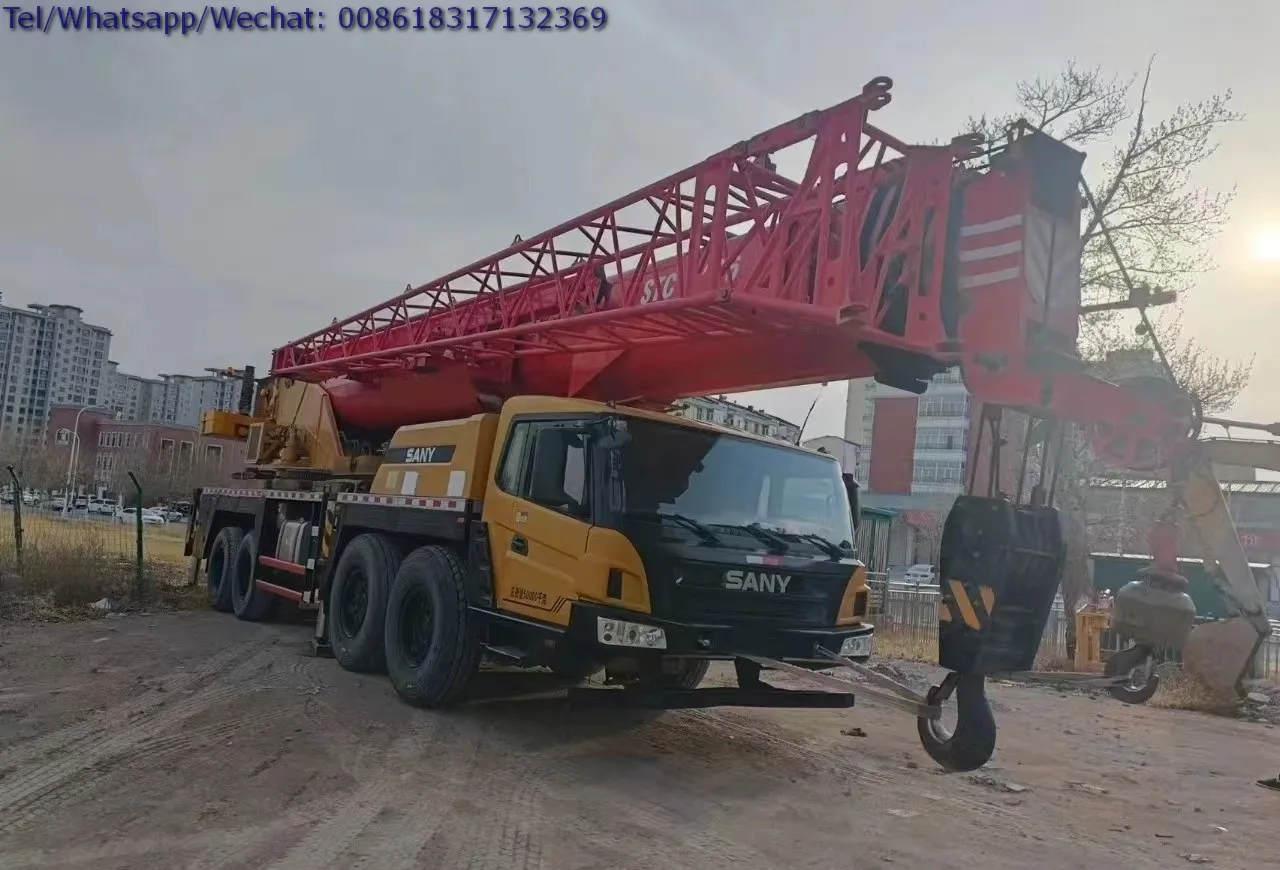 Competitive Price Sany 80 ton Truck Crane Good Condition Sany STC250 STC500 STC550 STC1000 Mobile Crane 100% Original For Sale