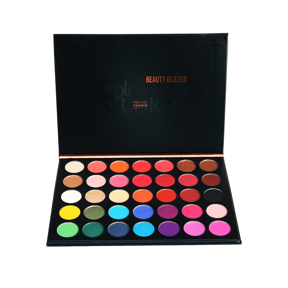  BEAUTY GLAZED тени для век 35 цветов макияж палитра теней мерцающие матовые стойкие с высоким